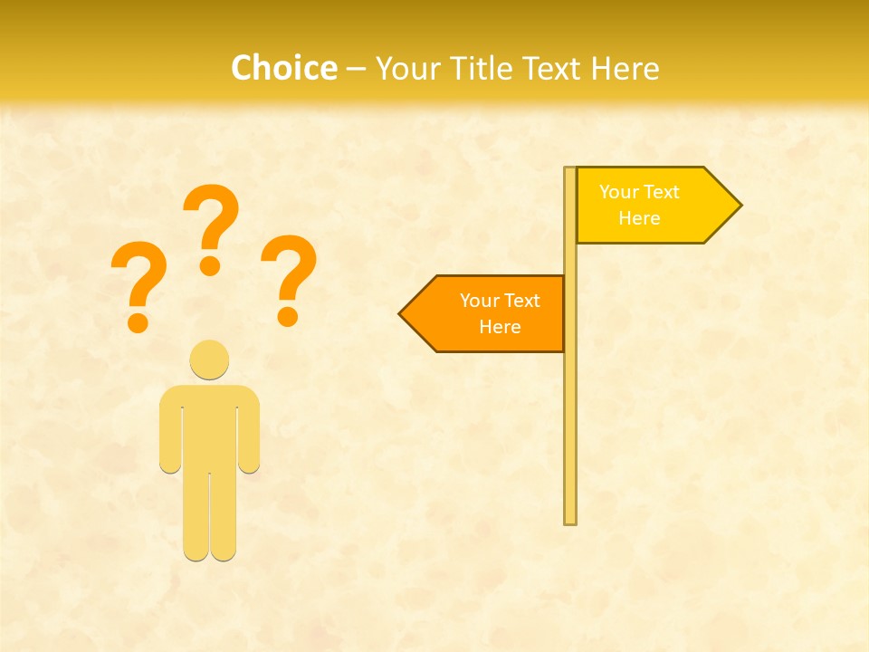 A Piece Of Bread On A Yellow Background PowerPoint Template