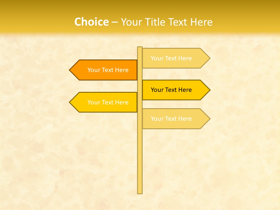 A Piece Of Bread On A Yellow Background PowerPoint Template