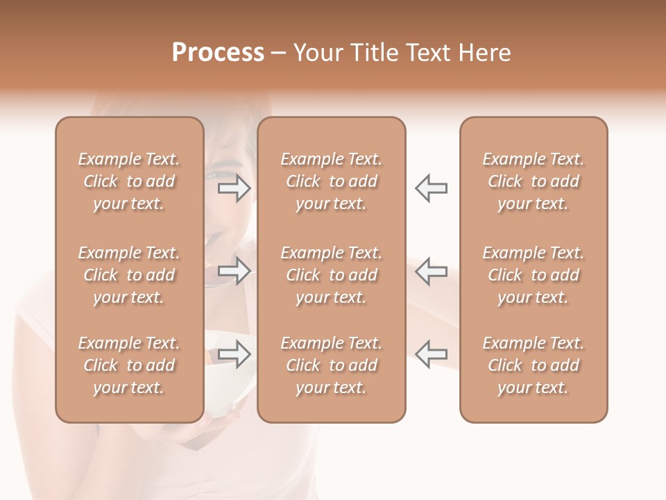 A Woman Eating A Bowl Of Food With A Spoon PowerPoint Template