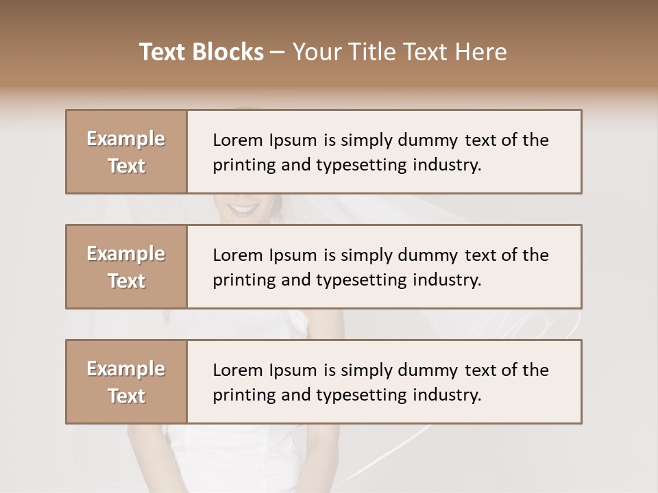 Emotional Toothy Woman PowerPoint Template