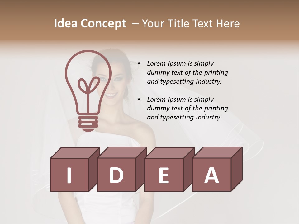 Emotional Toothy Woman PowerPoint Template