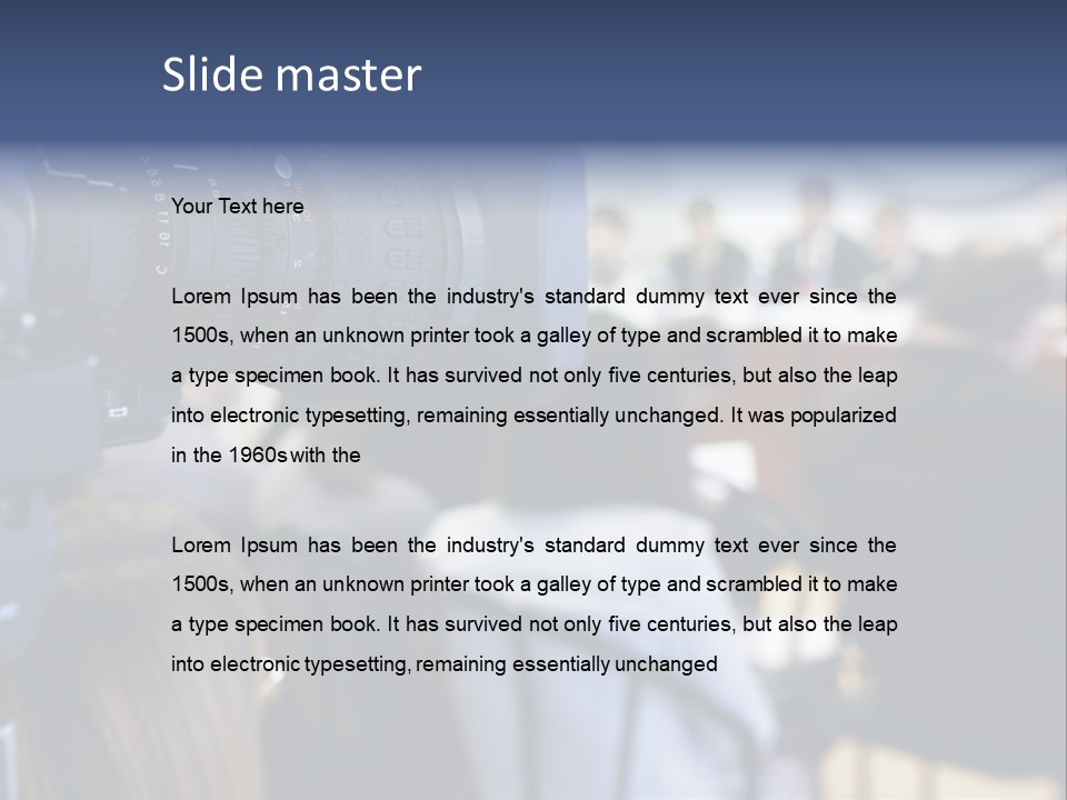Horizontal Occupation Screen PowerPoint Template