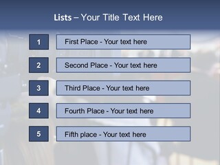 Horizontal Occupation Screen PowerPoint Template