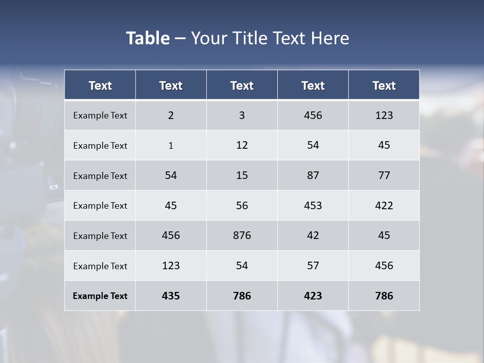 Horizontal Occupation Screen PowerPoint Template