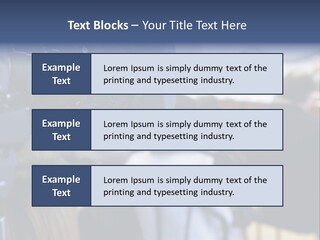 Horizontal Occupation Screen PowerPoint Template