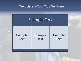 Horizontal Occupation Screen PowerPoint Template