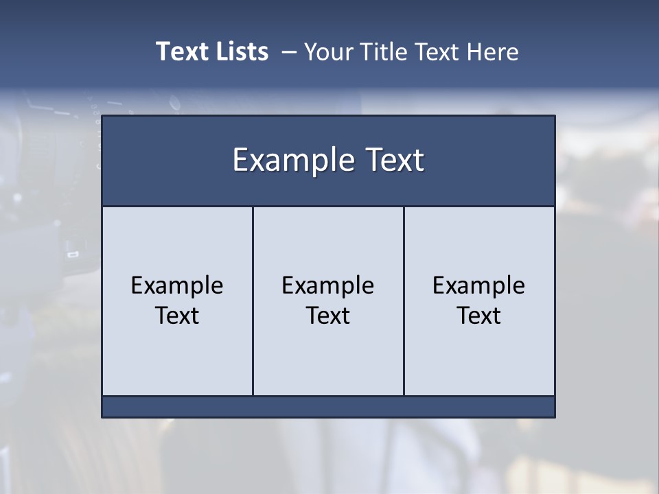 Horizontal Occupation Screen PowerPoint Template