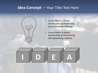 Horizontal Occupation Screen PowerPoint Template