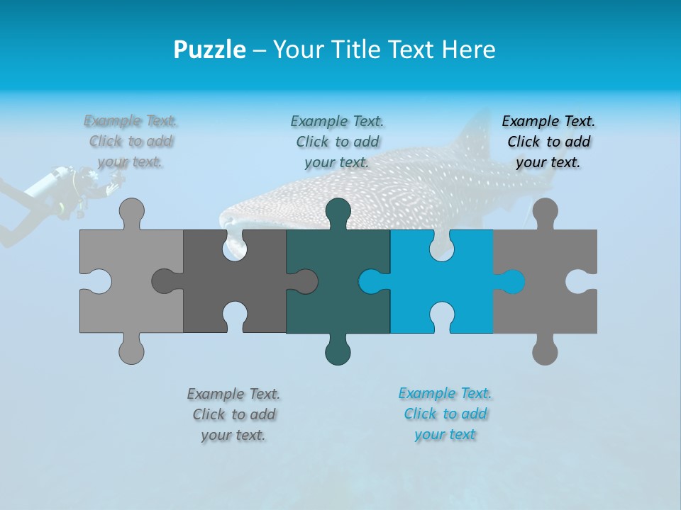 Sea Whale Blue PowerPoint Template