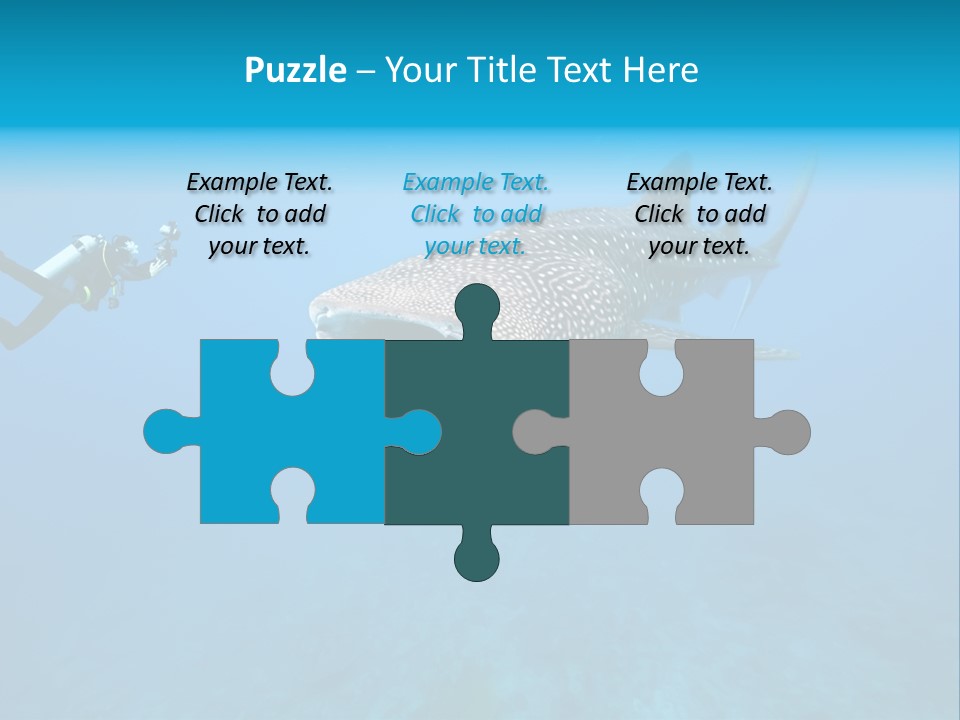 Sea Whale Blue PowerPoint Template