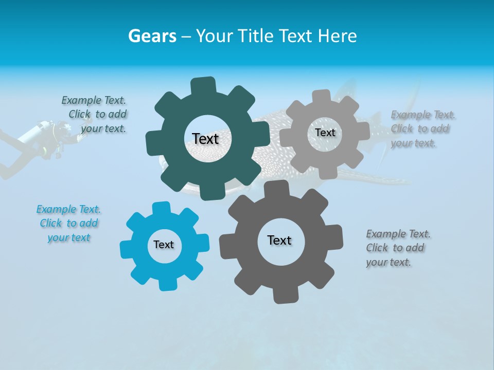 Sea Whale Blue PowerPoint Template