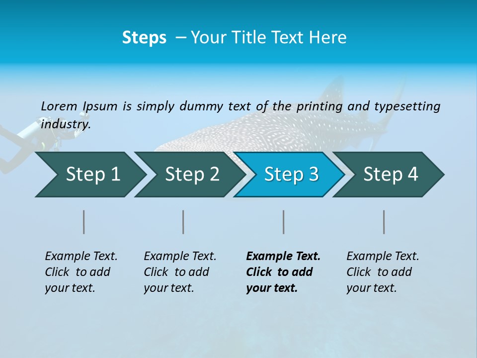 Sea Whale Blue PowerPoint Template