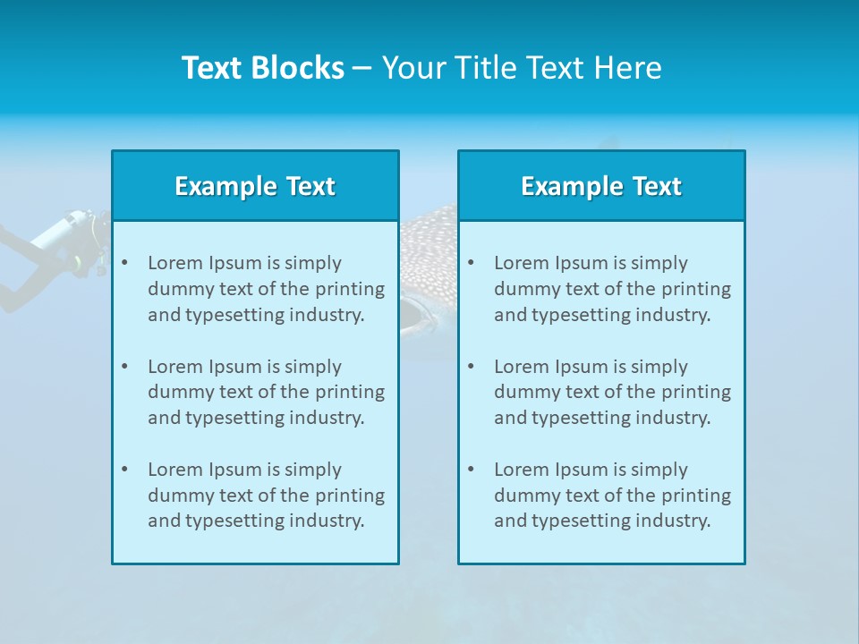 Sea Whale Blue PowerPoint Template