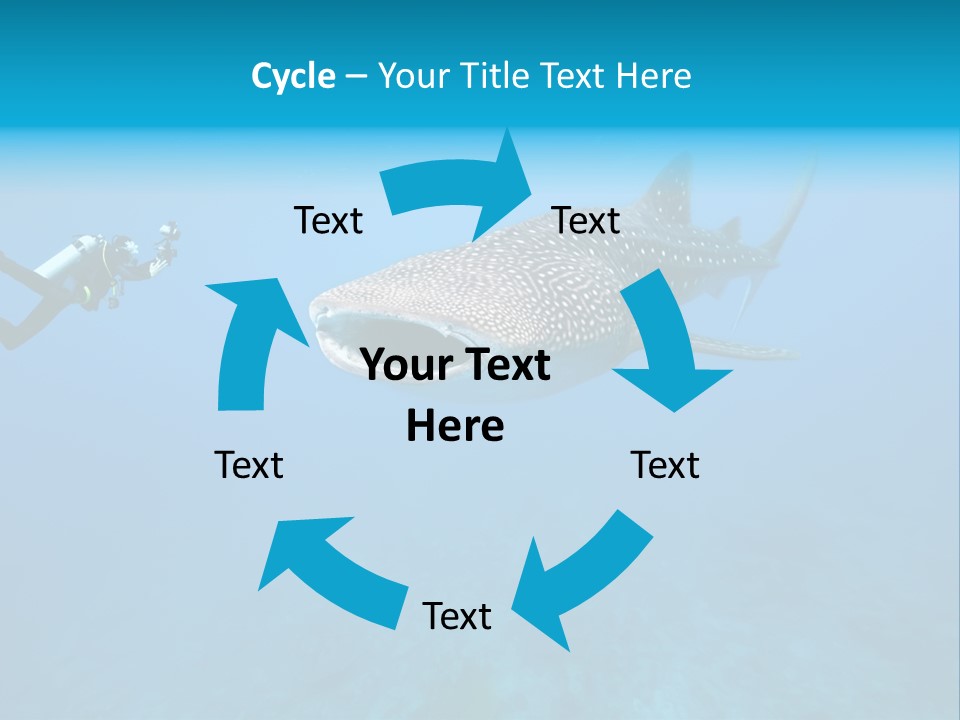 Sea Whale Blue PowerPoint Template