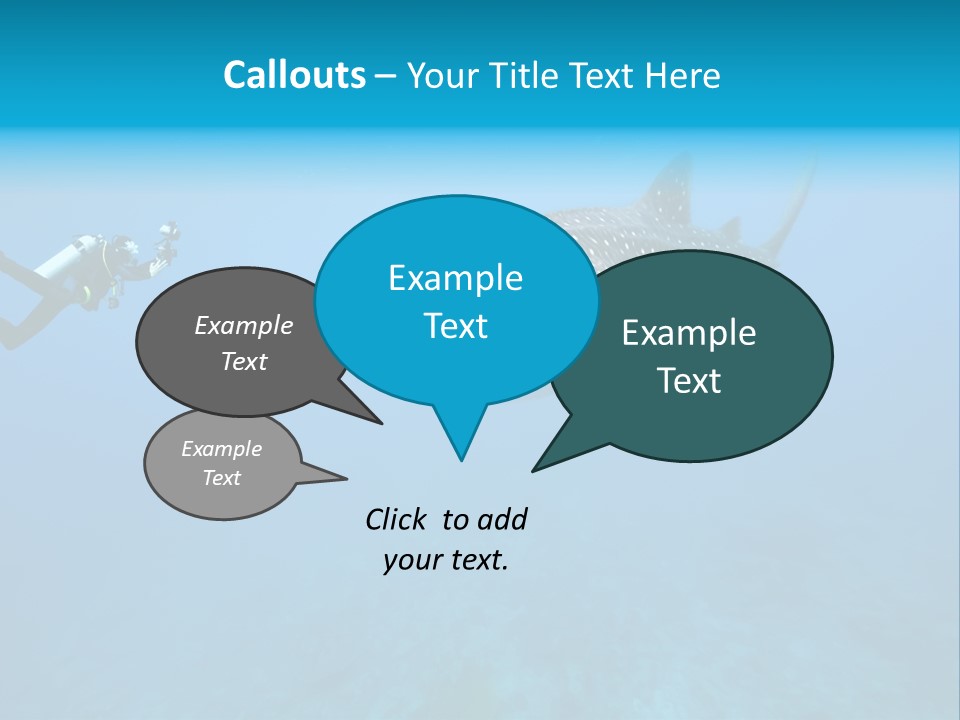 Sea Whale Blue PowerPoint Template