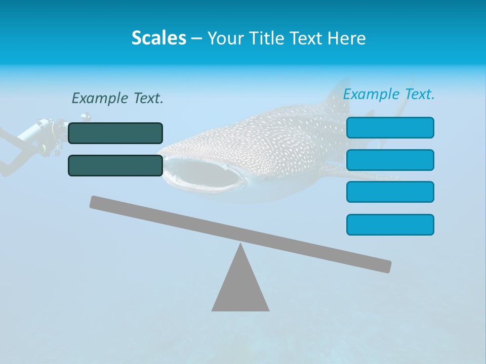 Sea Whale Blue PowerPoint Template