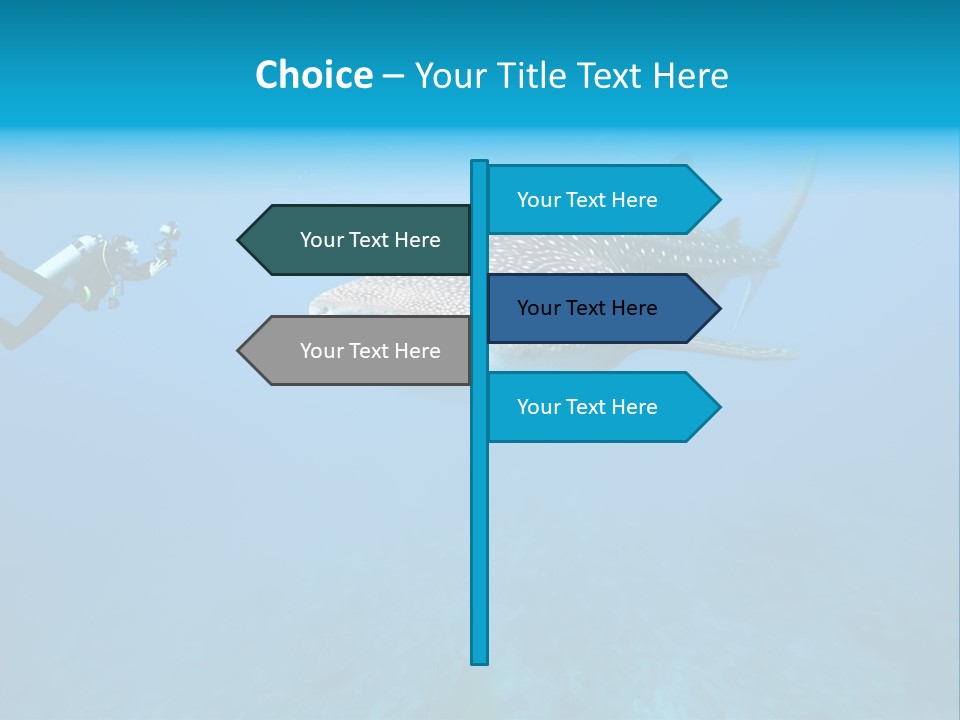 Sea Whale Blue PowerPoint Template