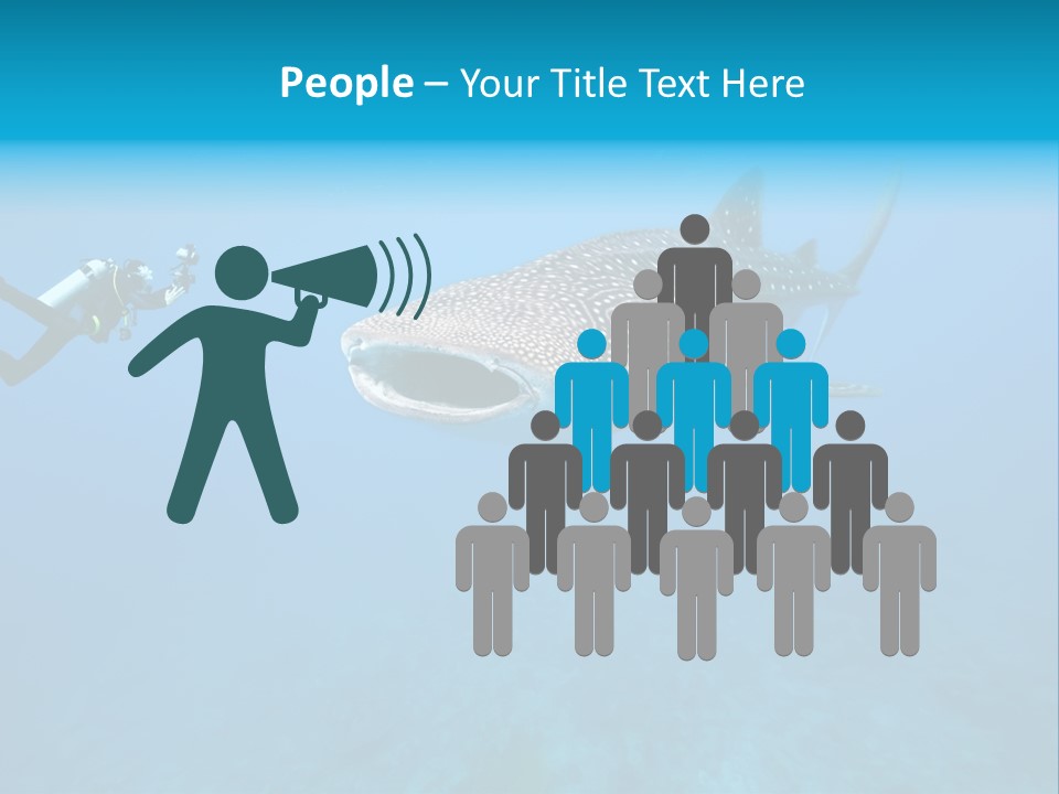 Sea Whale Blue PowerPoint Template