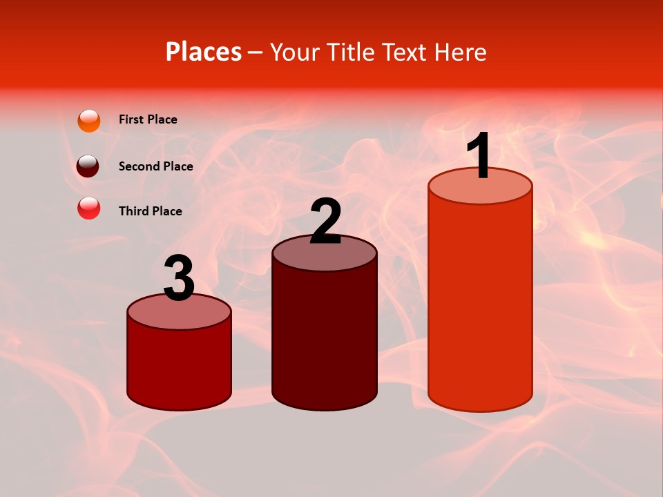Fiery Dark Fuel PowerPoint Template