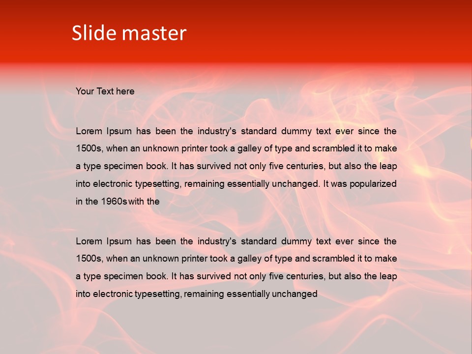 Fiery Dark Fuel PowerPoint Template