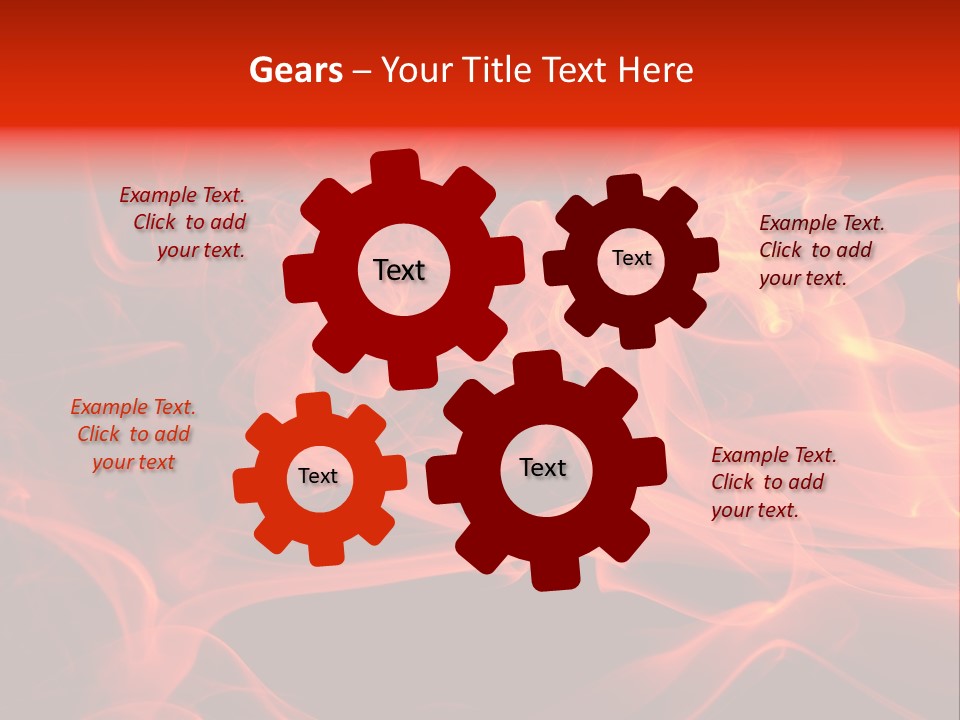 Fiery Dark Fuel PowerPoint Template