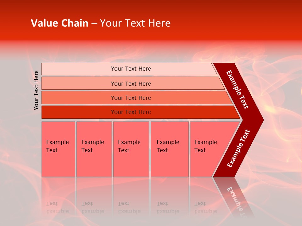 Fiery Dark Fuel PowerPoint Template