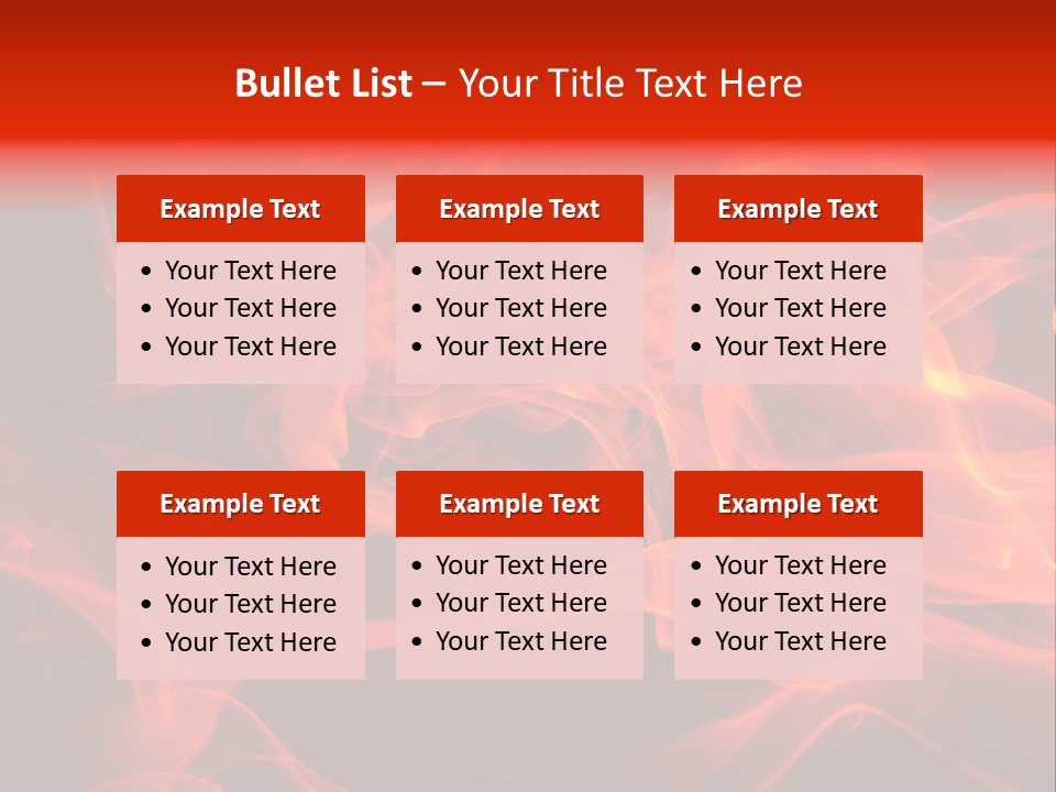 Fiery Dark Fuel PowerPoint Template