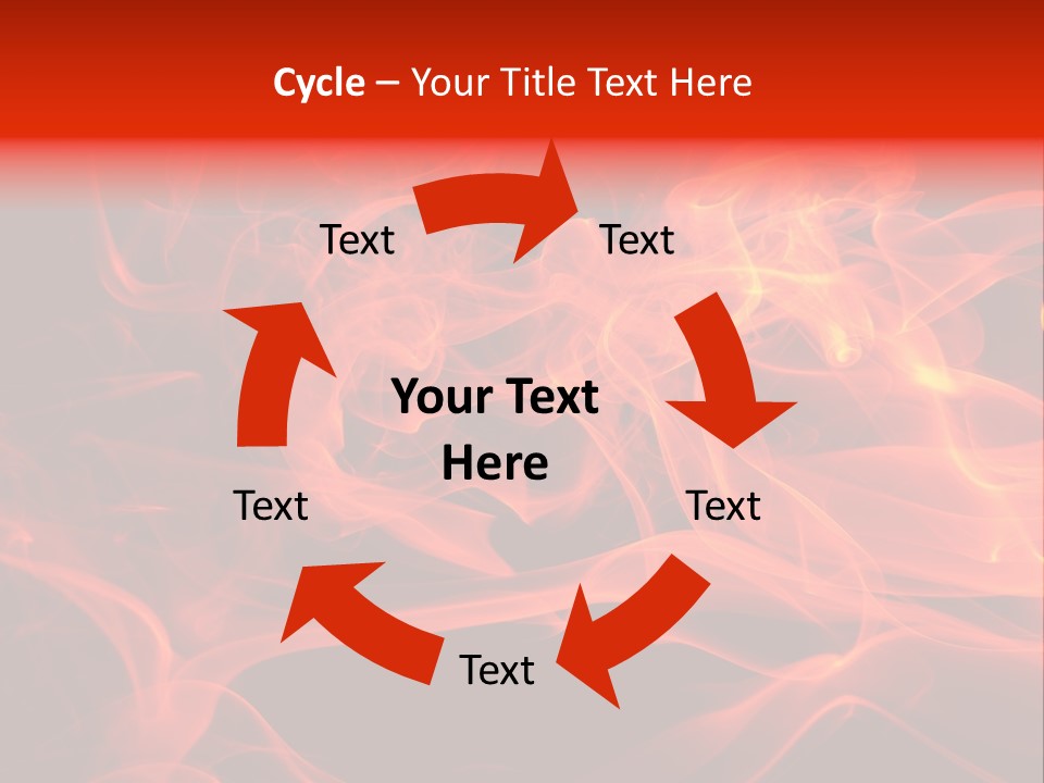 Fiery Dark Fuel PowerPoint Template