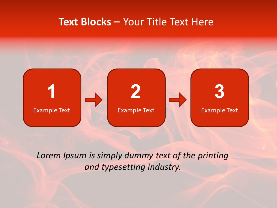 Fiery Dark Fuel PowerPoint Template