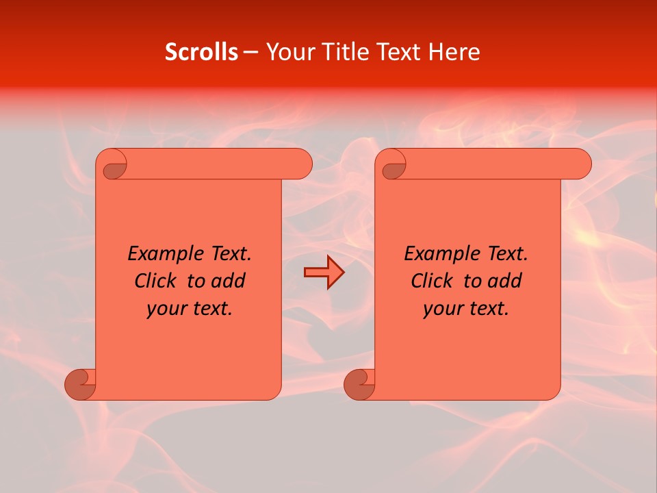 Fiery Dark Fuel PowerPoint Template