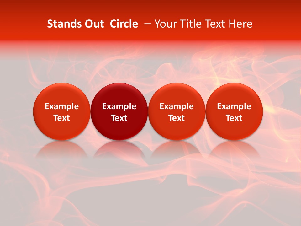 Fiery Dark Fuel PowerPoint Template