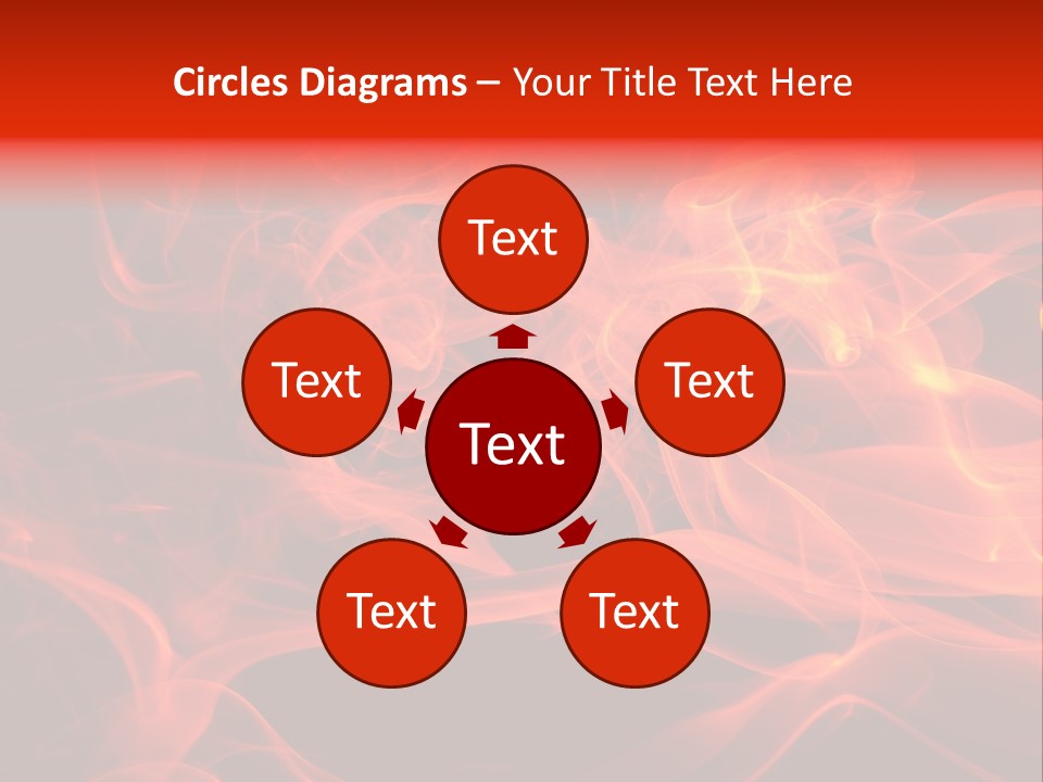Fiery Dark Fuel PowerPoint Template