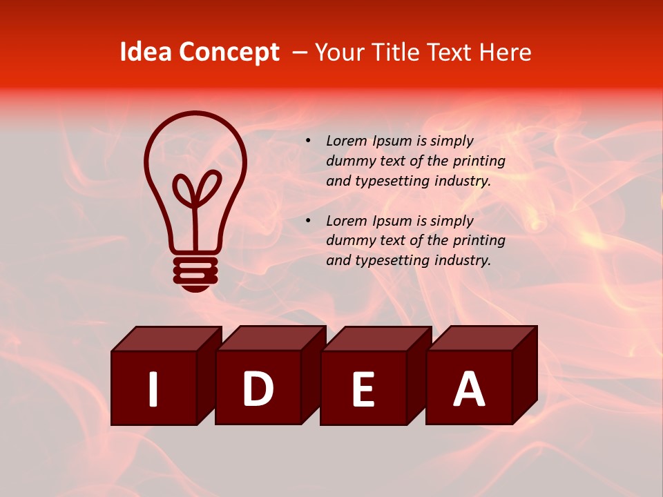 Fiery Dark Fuel PowerPoint Template