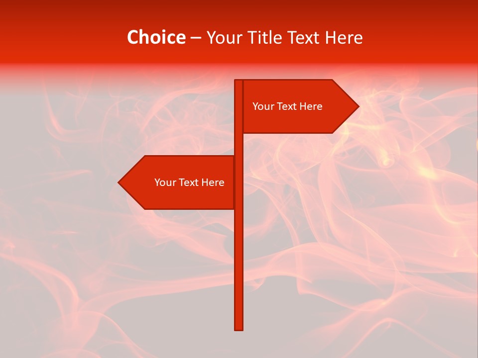 Fiery Dark Fuel PowerPoint Template
