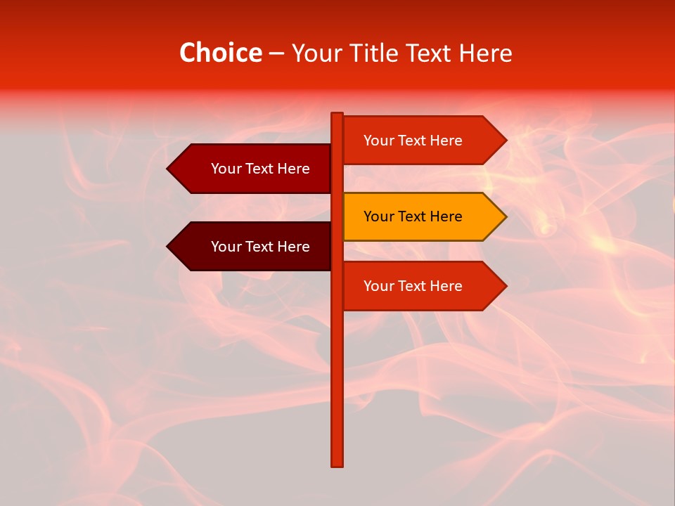 Fiery Dark Fuel PowerPoint Template