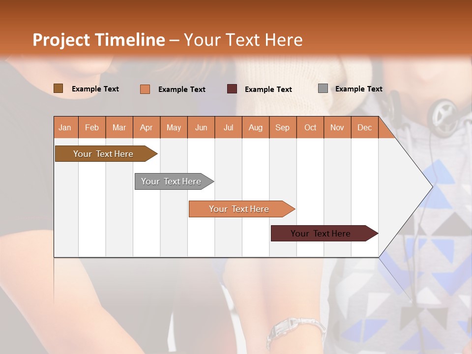 A Group Of People Holding Hands In Front Of A Brown Background PowerPoint Template