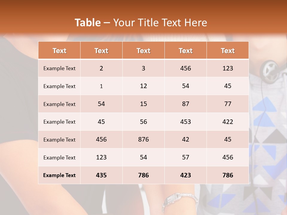 A Group Of People Holding Hands In Front Of A Brown Background PowerPoint Template