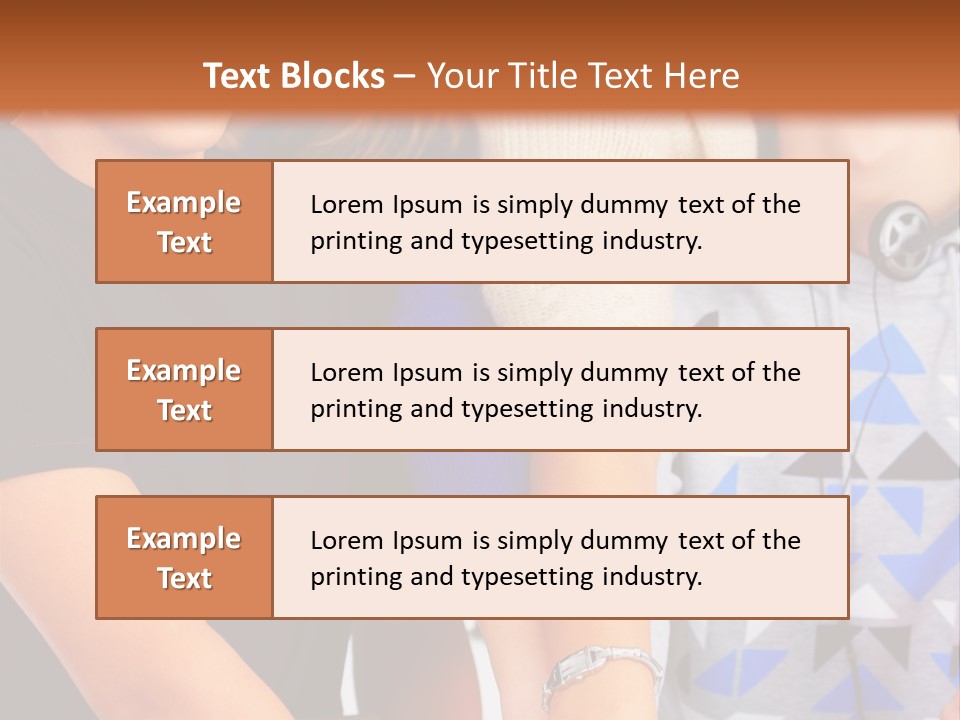 A Group Of People Holding Hands In Front Of A Brown Background PowerPoint Template