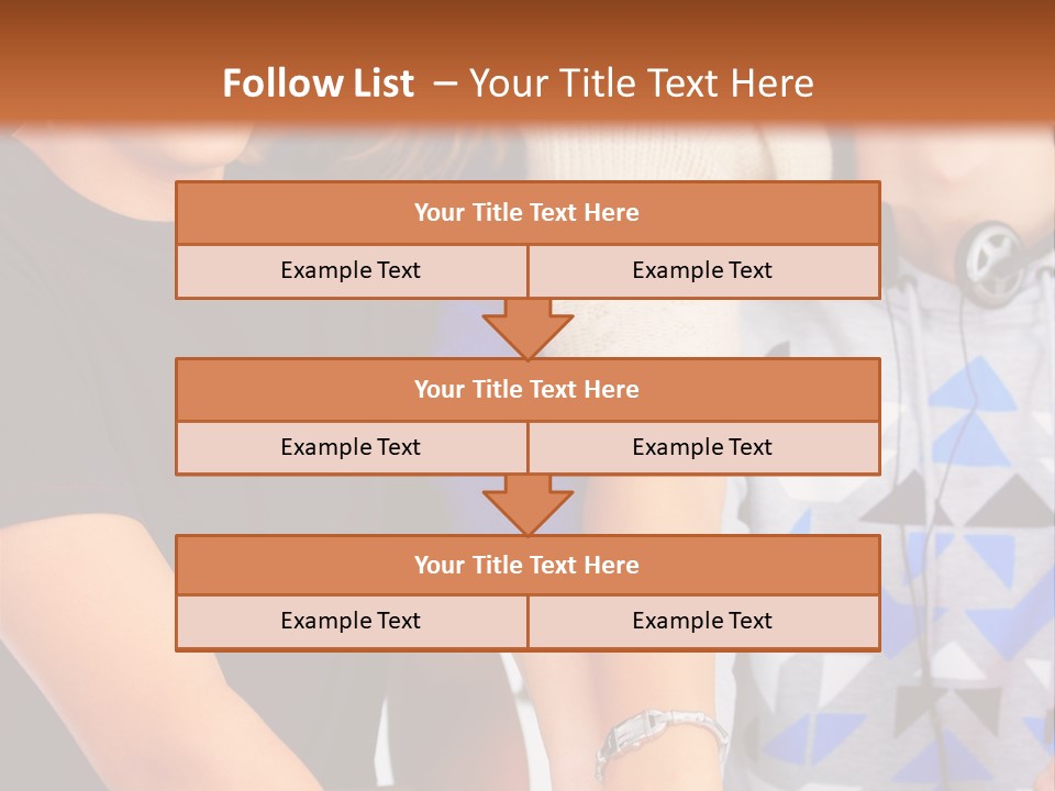 A Group Of People Holding Hands In Front Of A Brown Background PowerPoint Template