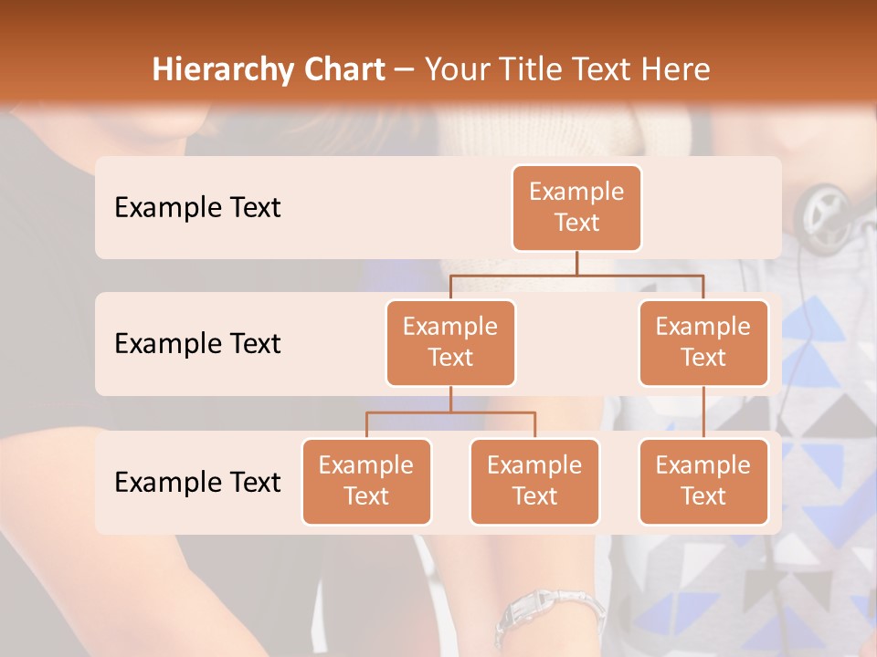 A Group Of People Holding Hands In Front Of A Brown Background PowerPoint Template