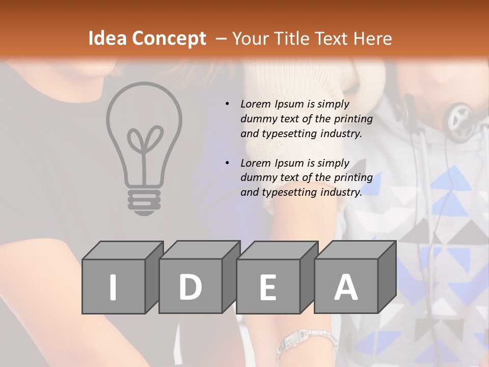 A Group Of People Holding Hands In Front Of A Brown Background PowerPoint Template