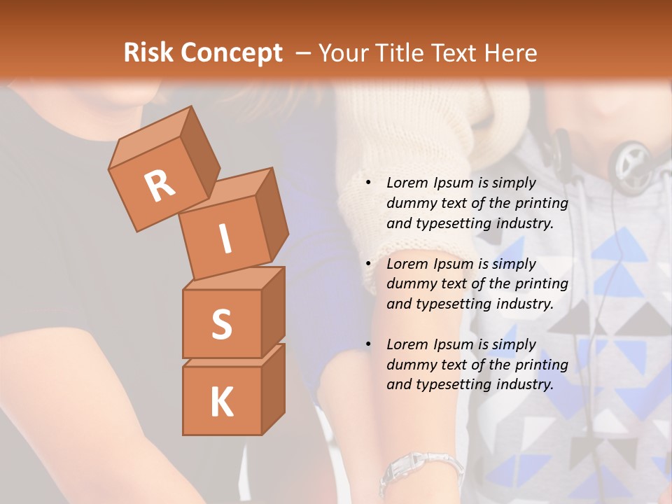 A Group Of People Holding Hands In Front Of A Brown Background PowerPoint Template