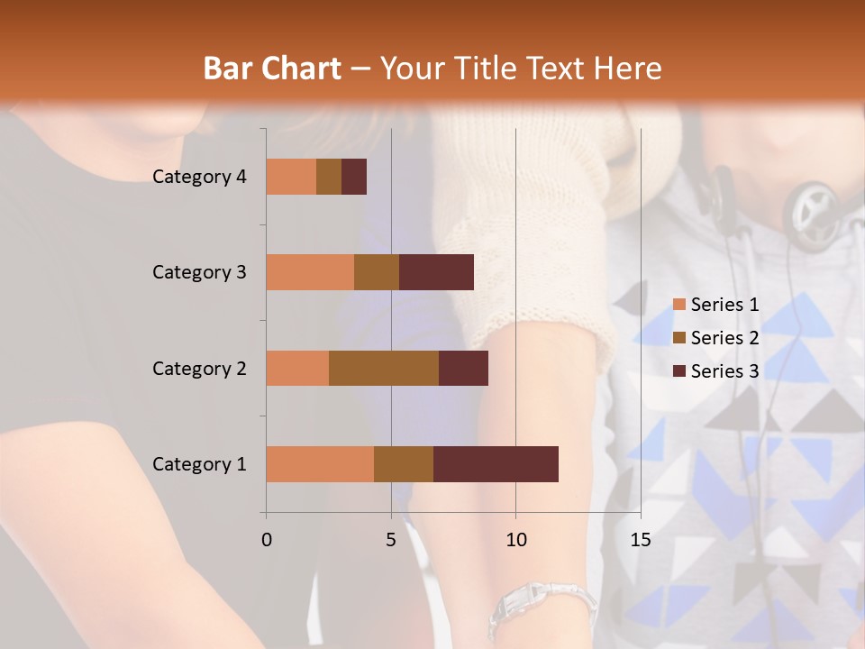 A Group Of People Holding Hands In Front Of A Brown Background PowerPoint Template