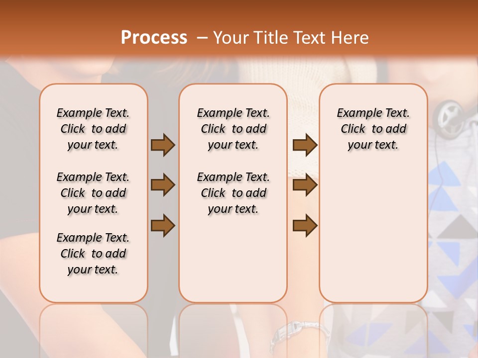 A Group Of People Holding Hands In Front Of A Brown Background PowerPoint Template