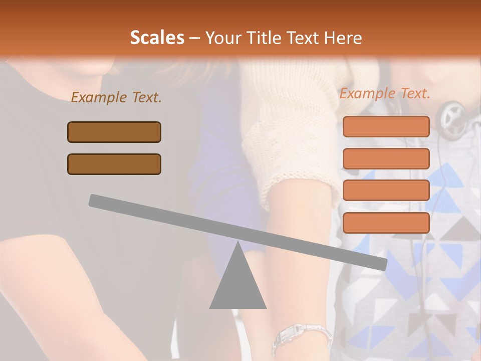 A Group Of People Holding Hands In Front Of A Brown Background PowerPoint Template