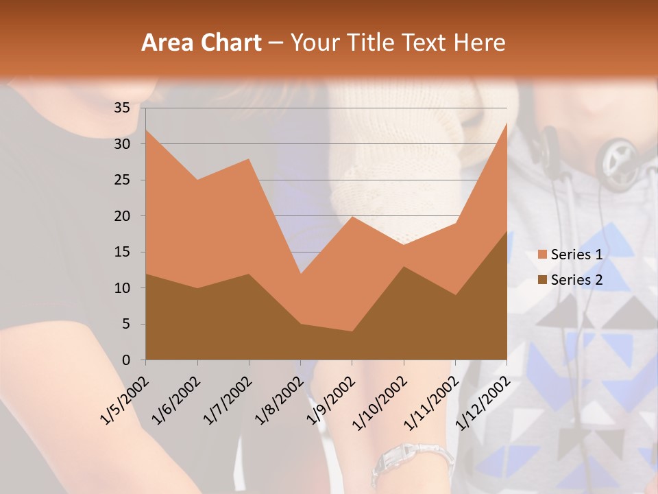 A Group Of People Holding Hands In Front Of A Brown Background PowerPoint Template