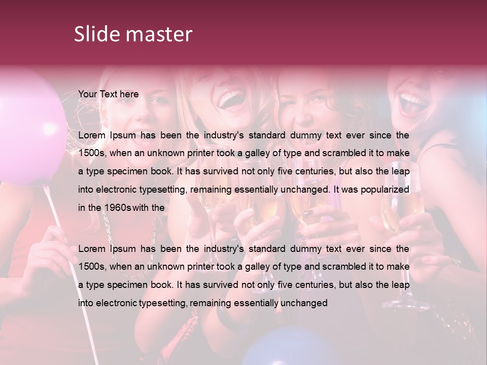 Women Fashion Togetherness PowerPoint Template