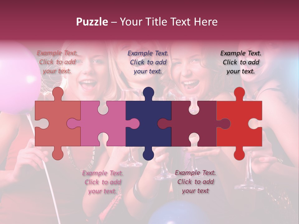 Women Fashion Togetherness PowerPoint Template