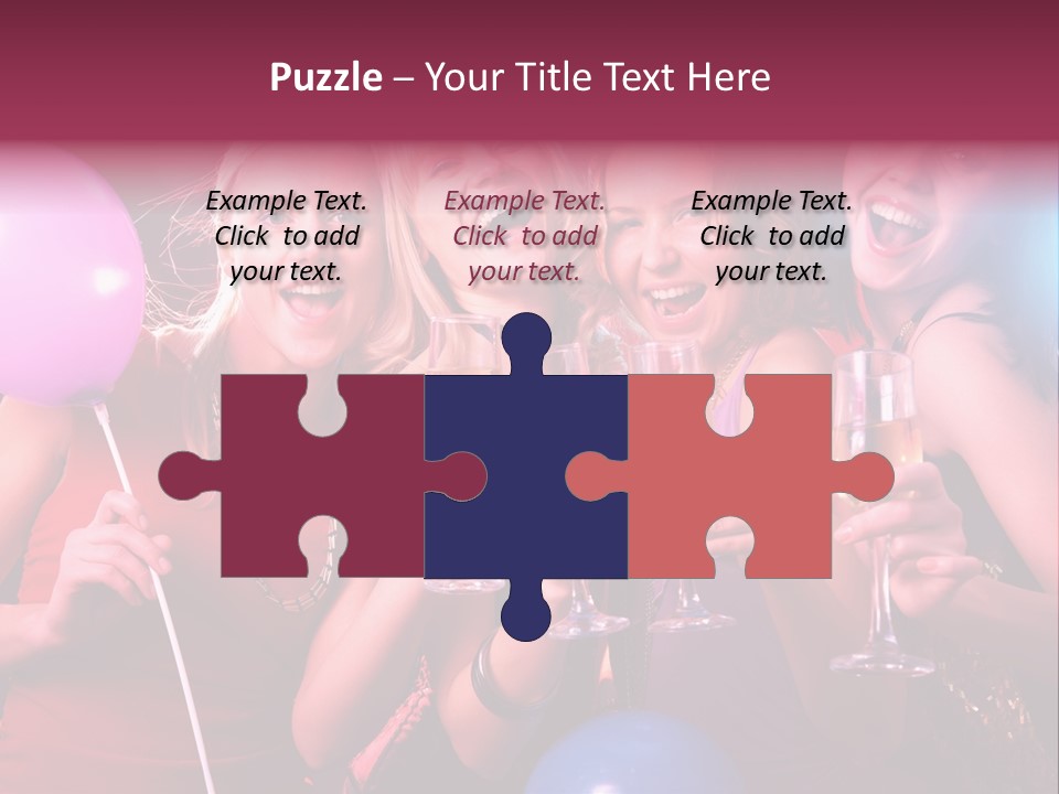 Women Fashion Togetherness PowerPoint Template