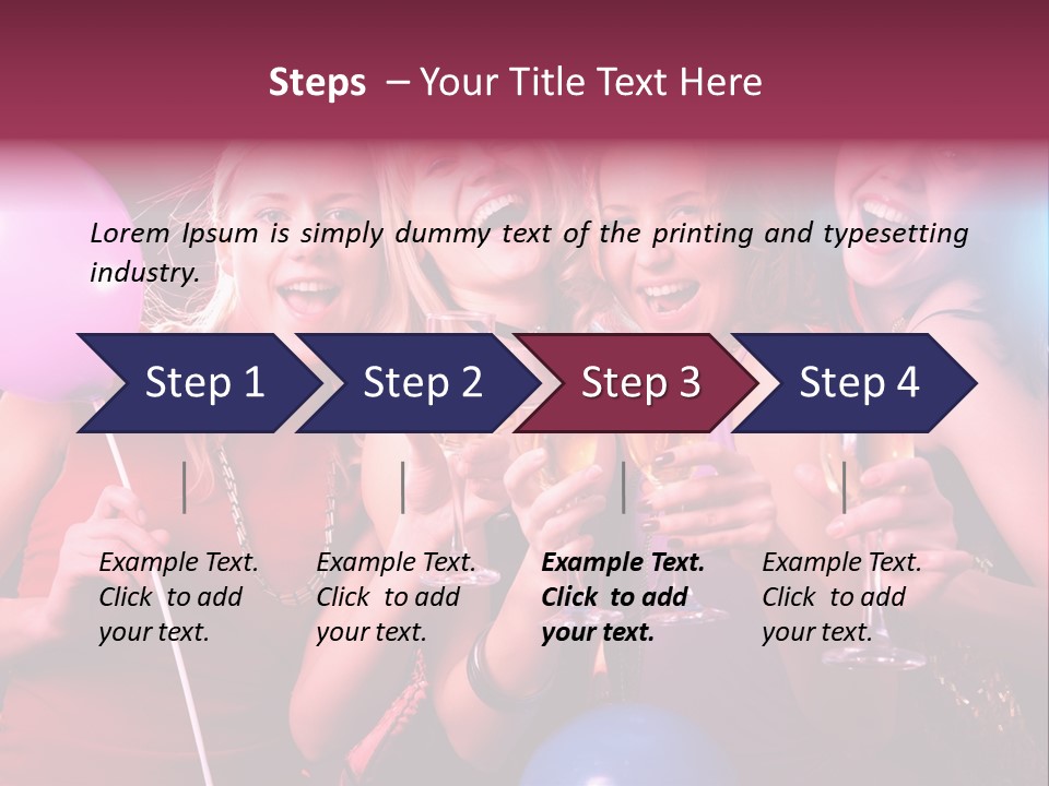 Women Fashion Togetherness PowerPoint Template